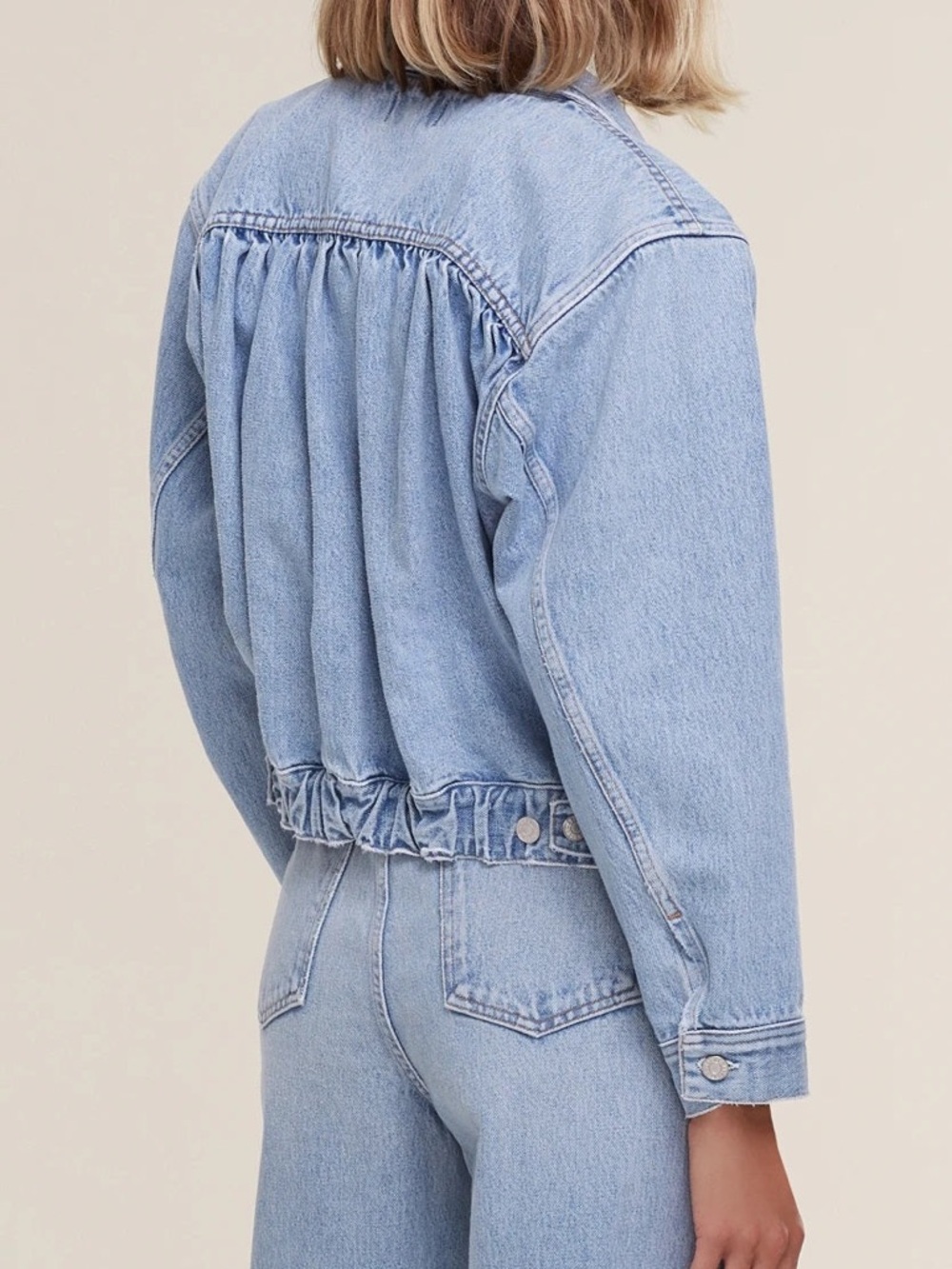 Agolde Blanca Oversized Denim Jacket - Picture 2 of 15